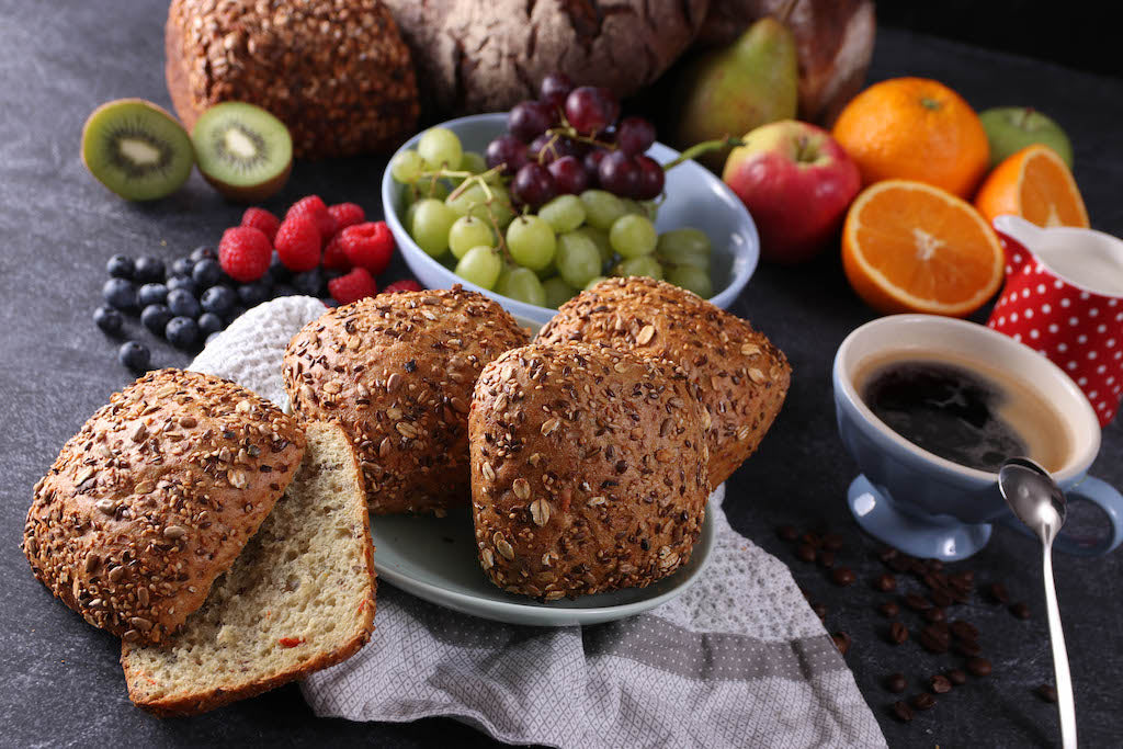 4 Mehrkorn-Brötchen zum Aufbacken