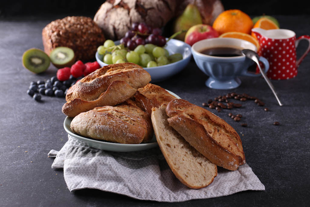 4 Dinkel-Brötchen zum Aufbacken